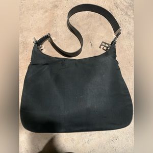 Authentic Black Gucci Attache shoulder bag